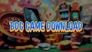 illustration text 'bdg game download'