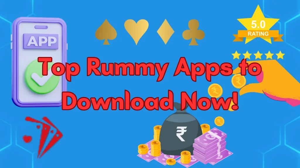 on image text "top rummy apps download now