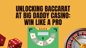 illustration text 'Unlocking Baccarat at Big Daddy Casino: Win Like a Pro'