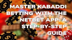 illustration text 'Master Kabaddi Betting with the NetBet App: A Step-by-Step Guide'